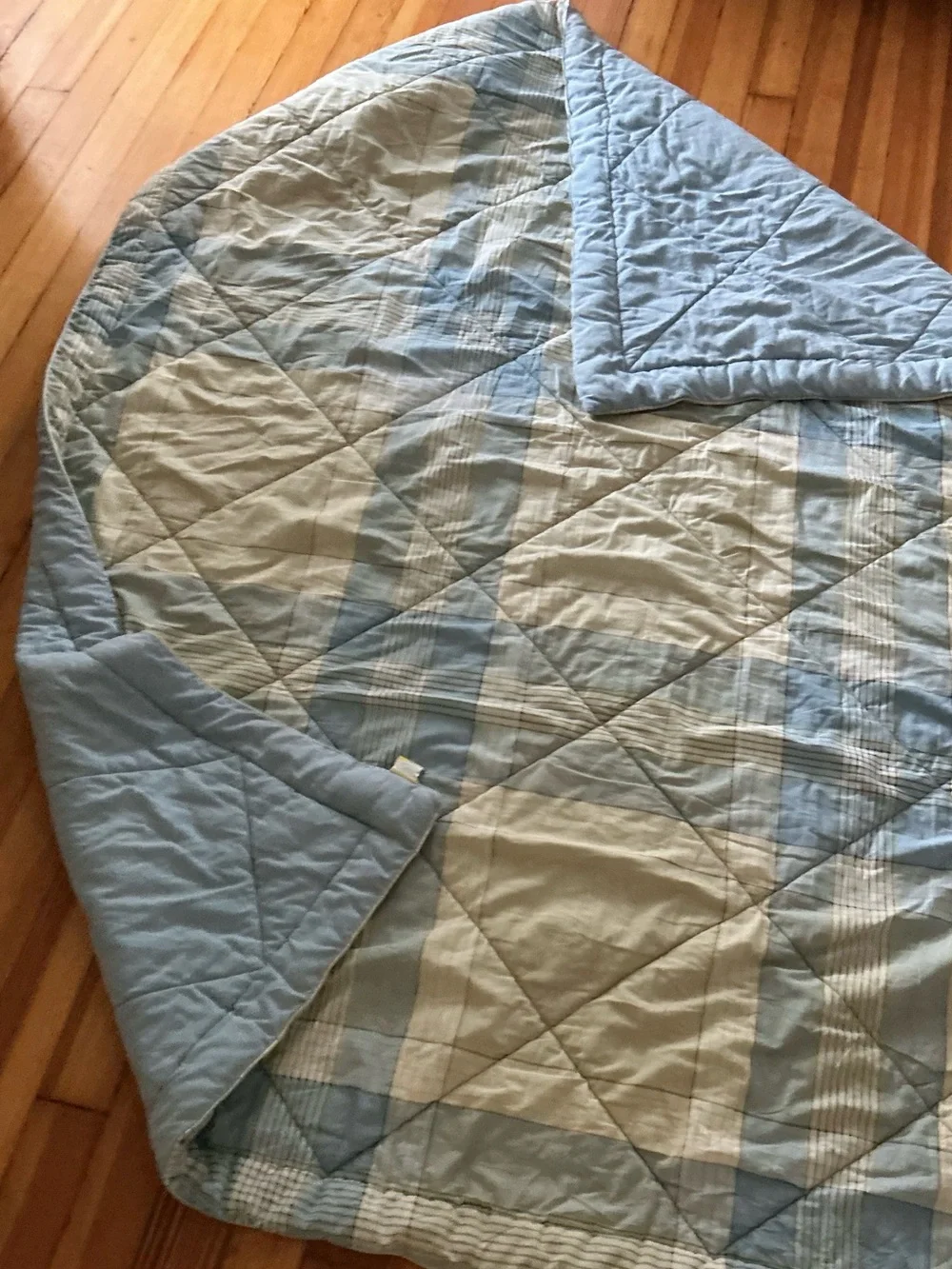 EUC Vintage Martha Stewart Blue Plaid Comforter